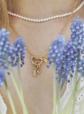 胖尼兔子吊饰charm镀金锆石吊坠