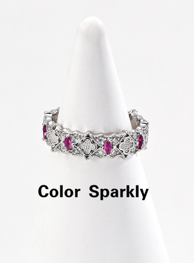 银镀金锆石戒指轻奢高级感饰品