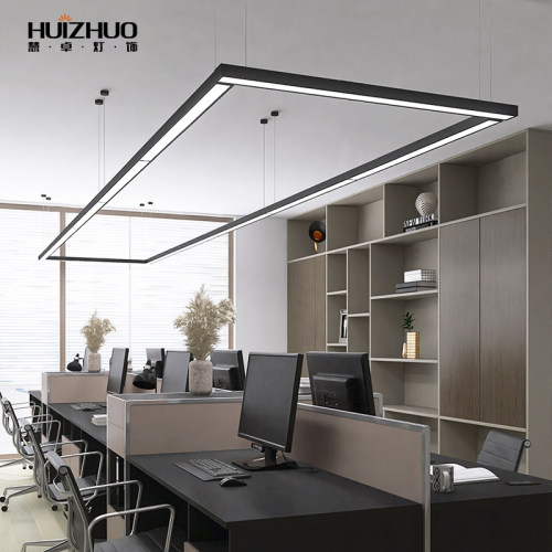 LED长条灯办公室条形吊灯超亮 超市健身房工业风造型商用方通灯具 - 图1