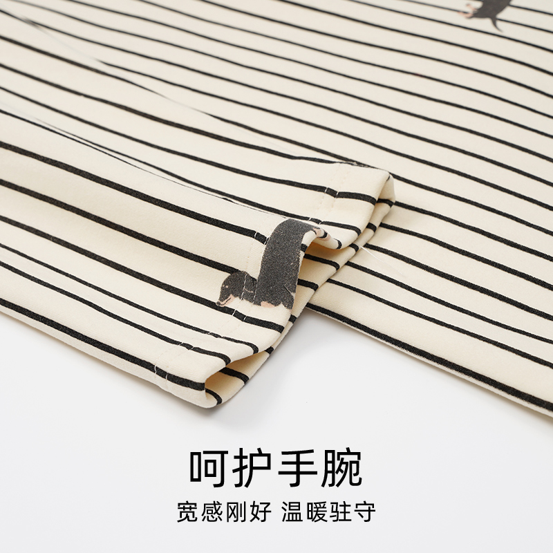 浪莎德绒睡衣情侣秋冬季长袖可爱卡通宽松大码男女保暖加厚家居服 - 图1