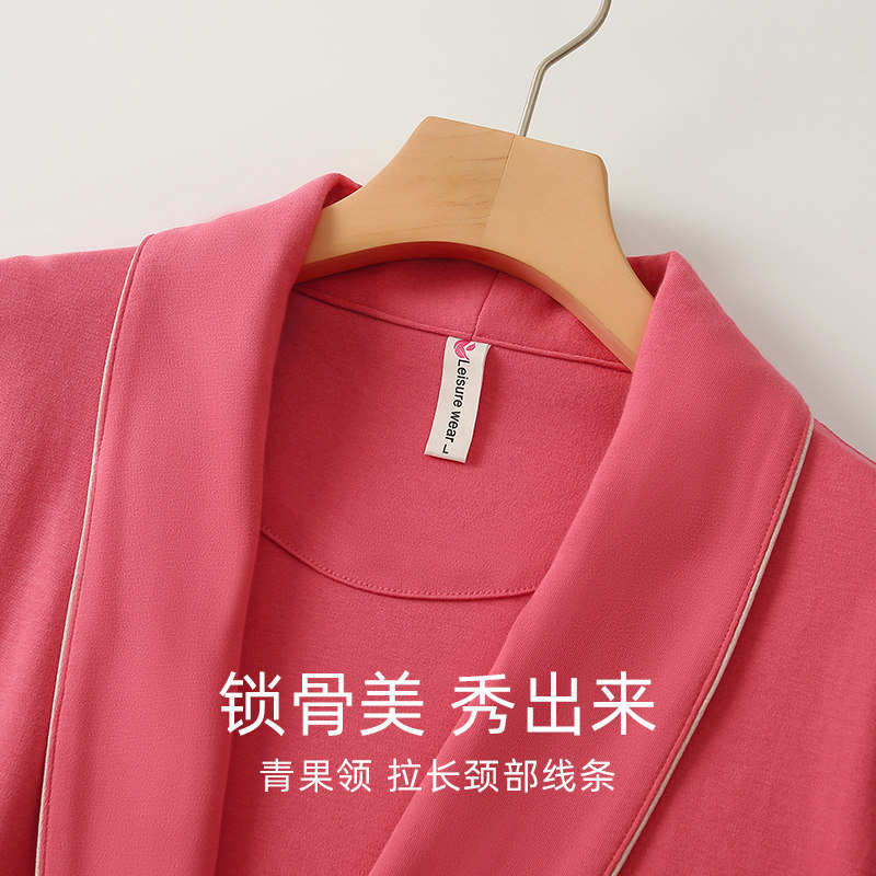 浪莎情侣睡袍女生春秋款纯棉长袖男士睡衣长款秋季晨袍浴袍家居服,淘宝优惠券,粉丝福利购,淘宝优惠卷