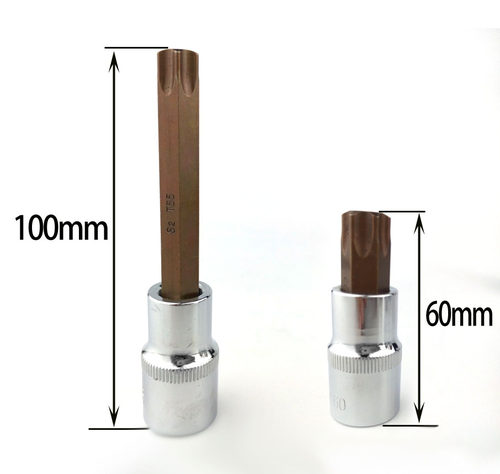 华丰巨箭1/2梅花六角套筒电动套筒工具S2批头t30套筒电扳手内六角 - 图1