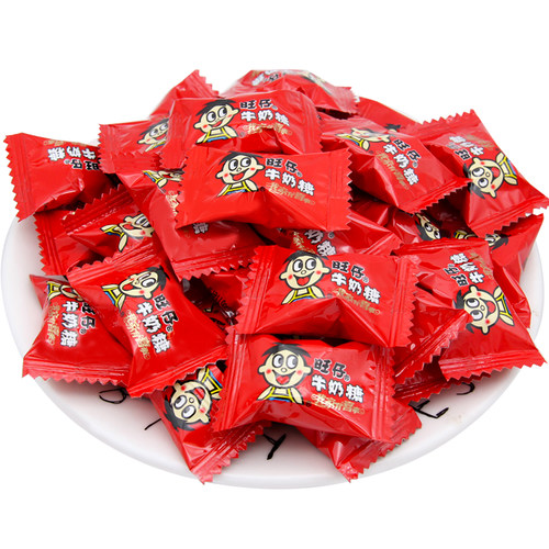 旺旺 旺仔牛奶糖软糖原味原厂袋装1000g结婚喜糖婚庆年货糖果零食 - 图0