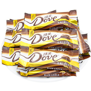 德芙巧克力礼盒装丝滑牛奶巧克力14g*32块脆香米巧克力礼盒装零食