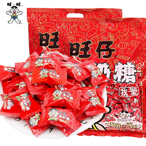 旺旺 旺仔牛奶糖软糖原味原厂袋装1000g结婚喜糖婚庆年货糖果零食 - 图3