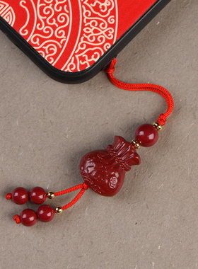 好锦情侣朱砂小福袋挂件