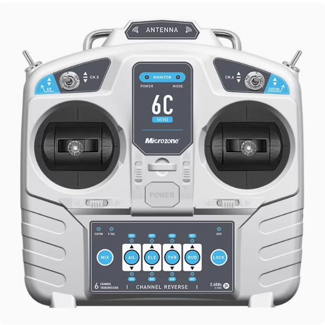 迈克MC6C mini遥控器6通道2.4g航模接收机固定翼四轴车船模升级版 - 图3