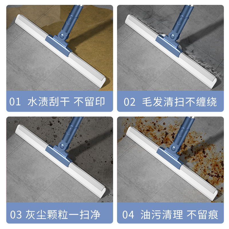 魔术硅胶扫把家用扫水地刮水器刮地板拖把浴室头发神器卫生间厕所-图3