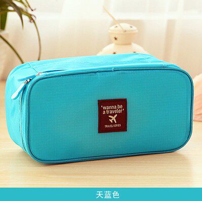 Travel waterproof toiletry bag, bra storage bag, underwear and socks storage box, portable fabric organizer bag