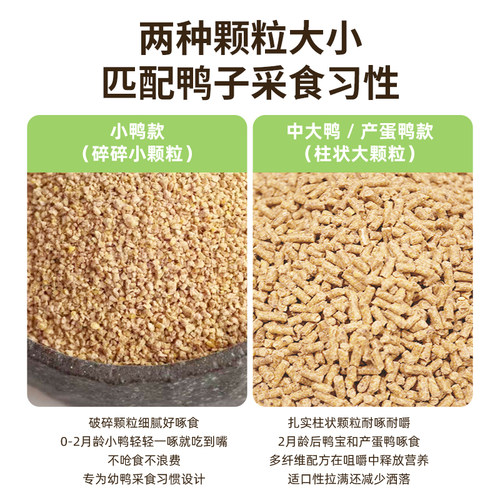 小鸭饲料幼鸭开口钓鱼专用罗非大颗粒柯尔鸭产蛋鸭粮鸭食20斤5斤 - 图2