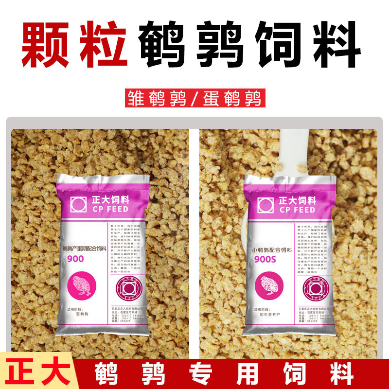 正大900s鹌鹑产蛋专用饲料芦丁鸡小鸡开口通用型下蛋蓝胸食料散装 - 图0
