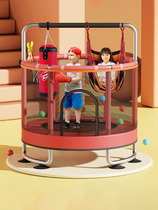 Trampoline Bungee home Children indoor kids Baby Jump Bed Rub Bed Family Small Protective Nets Bounce Bed Toys