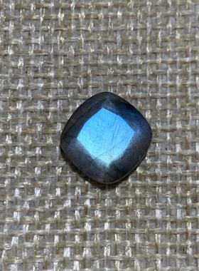 拉长石吊坠裸石切面正方形多边形