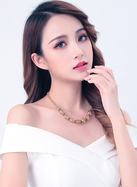 首饰奥地利简约气质中年高档项链