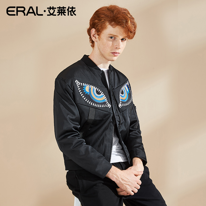 EDAE 艾莱依张帅原创设计时光之眼夹克羽绒服男潮服 ERAL 19026 EDAE 艾莱依张帅原创设计时光之眼夹克羽绒服男潮服 ERAL 19026