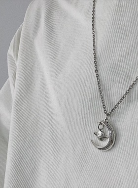 ins自制行星世界吊坠学生毛衣链