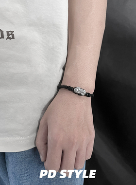 貔貅吞金兽编织绳手链