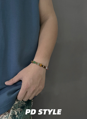 民族风手工彩色琉璃串珠手链