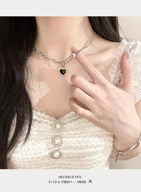 合金拼接女甜酷风气质锁骨链