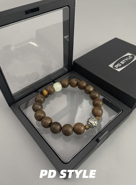 新中式檀木玉髓串珠手串
