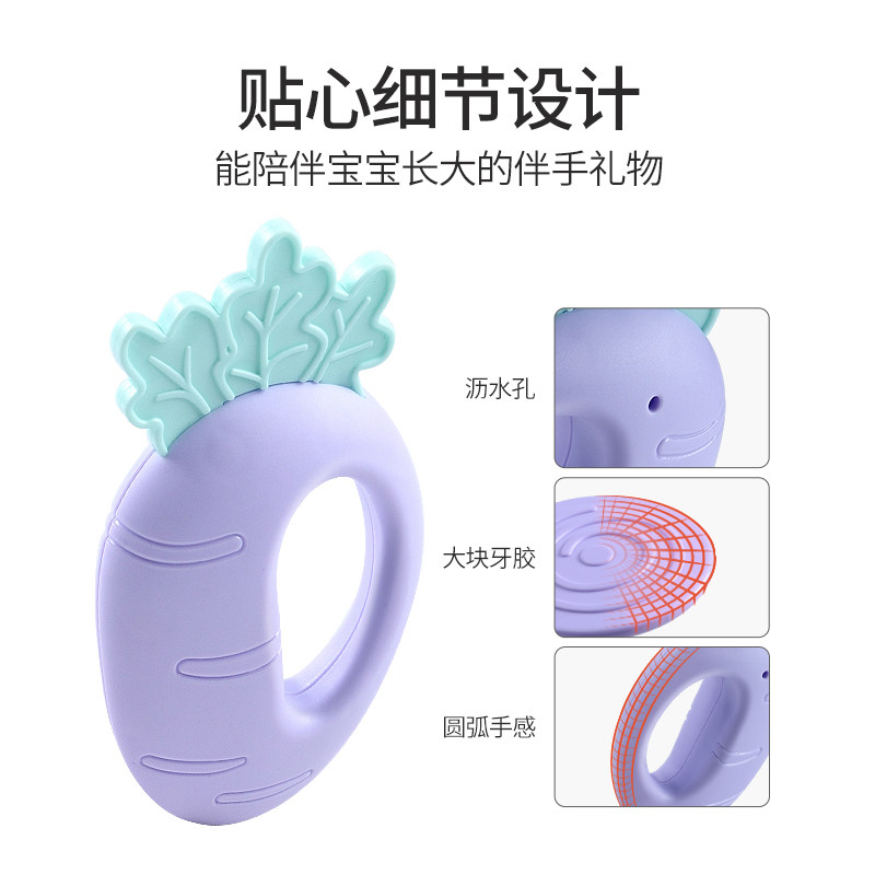 牙胶宝宝幼儿抓握训练0-1岁手摇铃 酷能玩具摇铃