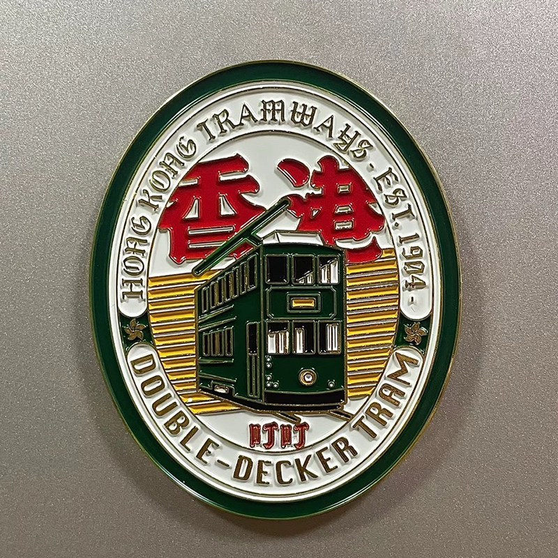 香港文创冰箱贴金属个性创意回归纪念品叮叮车磁吸旅游特色装饰品 - 图1