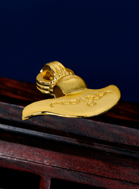 金刚钺刀吊坠S925纯银镀金随身挂饰挂件金刚钺月牙刀吊坠挂饰