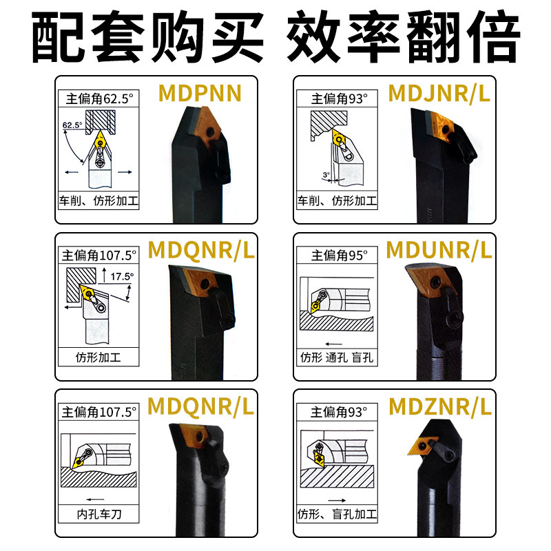 数控车床刀头55度菱形DNMG1504外圆内孔车刀粒DNMG150604车刀刀片 - 图2