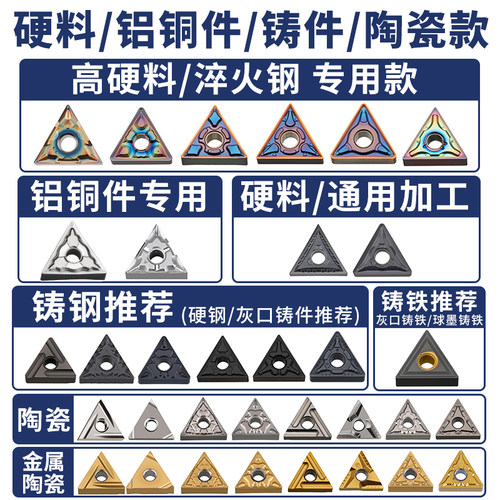 数控车刀片金属陶瓷TNMG160404R/L-VF/S钢件精车三角形开槽刀粒 - 图2