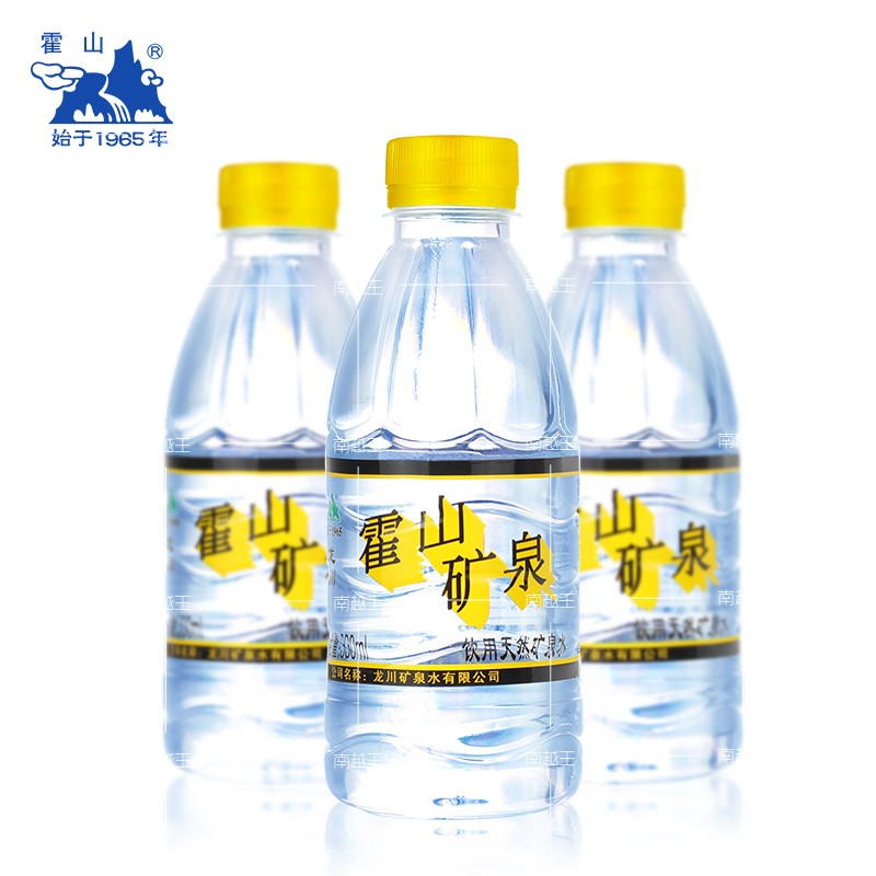 龙川霍山矿泉水天然弱碱性水矿物质会议饮用水330ml*24瓶广东包邮-图1