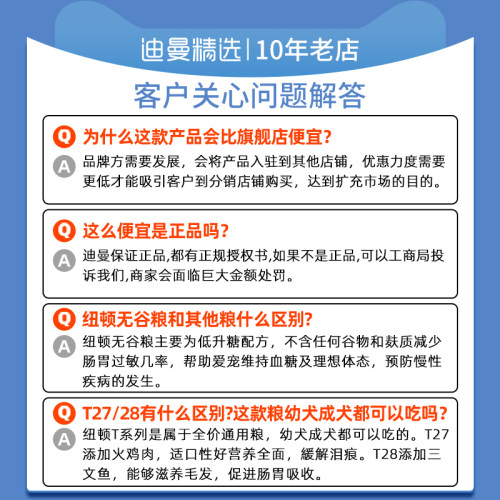 纽顿狗粮T27无谷T28试吃小型犬中大型通用犬粮加拿大进口成幼犬29-图2