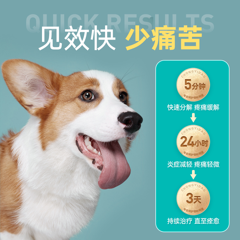 宠医到美洛昔康宠物狗狗关节止疼消炎药猫咪止痛药骨折腿瘸关节药