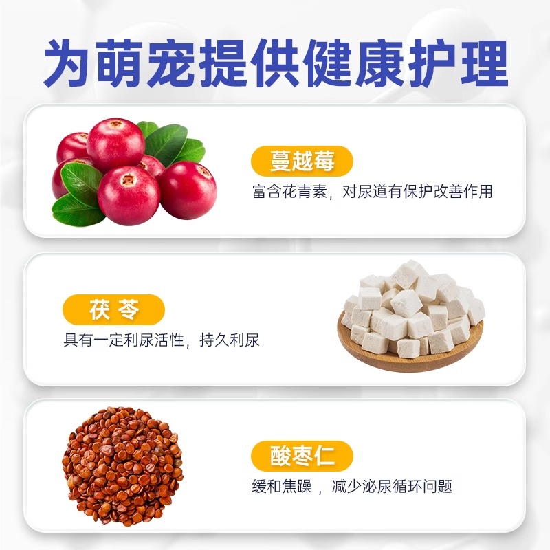 宠医到猫咪利尿通猫尿闭尿血尿频结石排石消炎宠物狗狗泌尿系统药