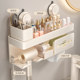 Bathroom suction cup storage rack without punching wall hanging