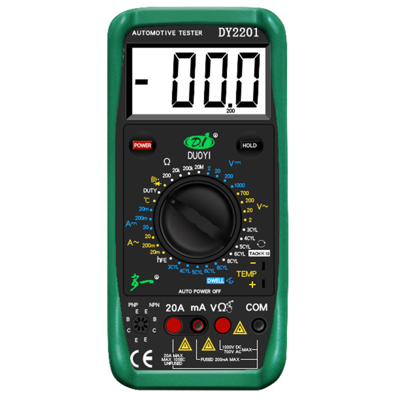 多一2201汽车汽修数字高精度万用表 中阳家居万用表