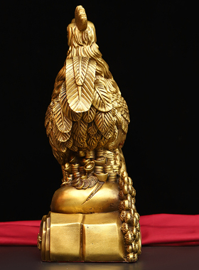 黄铜招财镇宅中式客厅花架