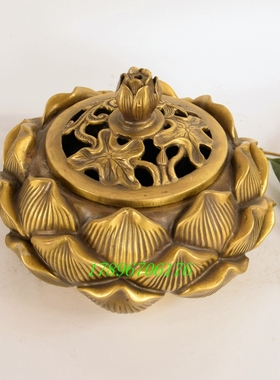 盘香炉工艺品摆件居室纯铜