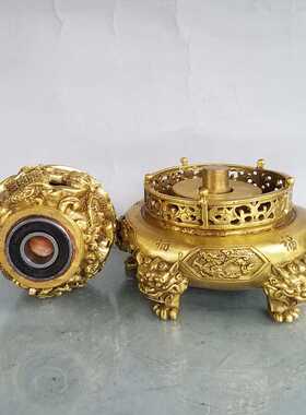 鼎摆件黄铜九转乾坤古典