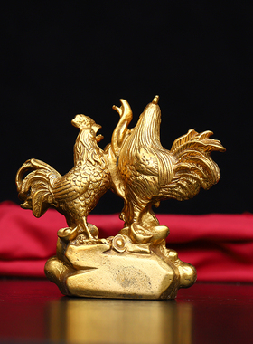 黄铜招财镇宅中式客厅