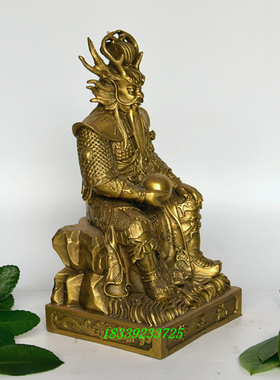 小号神像黄铜供奉风调雨顺龙王爷