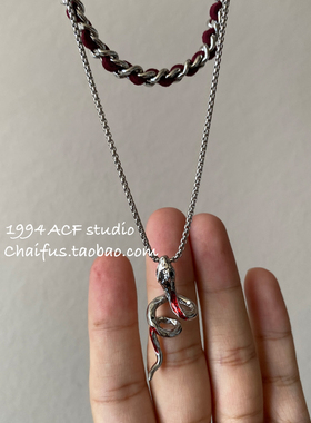 欧美朋克滴釉灵蛇choker项链