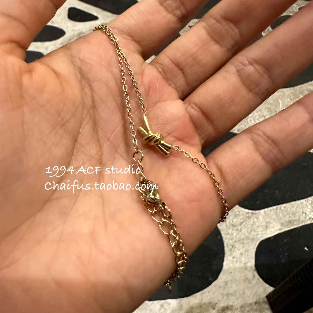 柴夫工作室/X481 港风复古不规则扭结项链简约清冷感百搭小众细链,淘宝优惠券,粉丝福利购,淘宝优惠卷