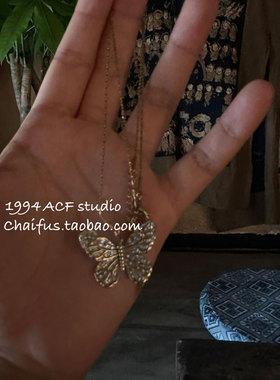 美式复古爱心海洋元素项链