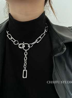 极简个性百搭冷淡风ins圆环链条