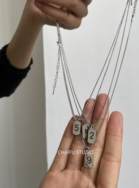 柴夫杂货铺幸运不锈钢项链