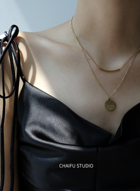 柴夫杂货铺X82INS双层复古项链