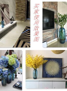 厚重水亮北欧风客厅琉璃艺术花瓶