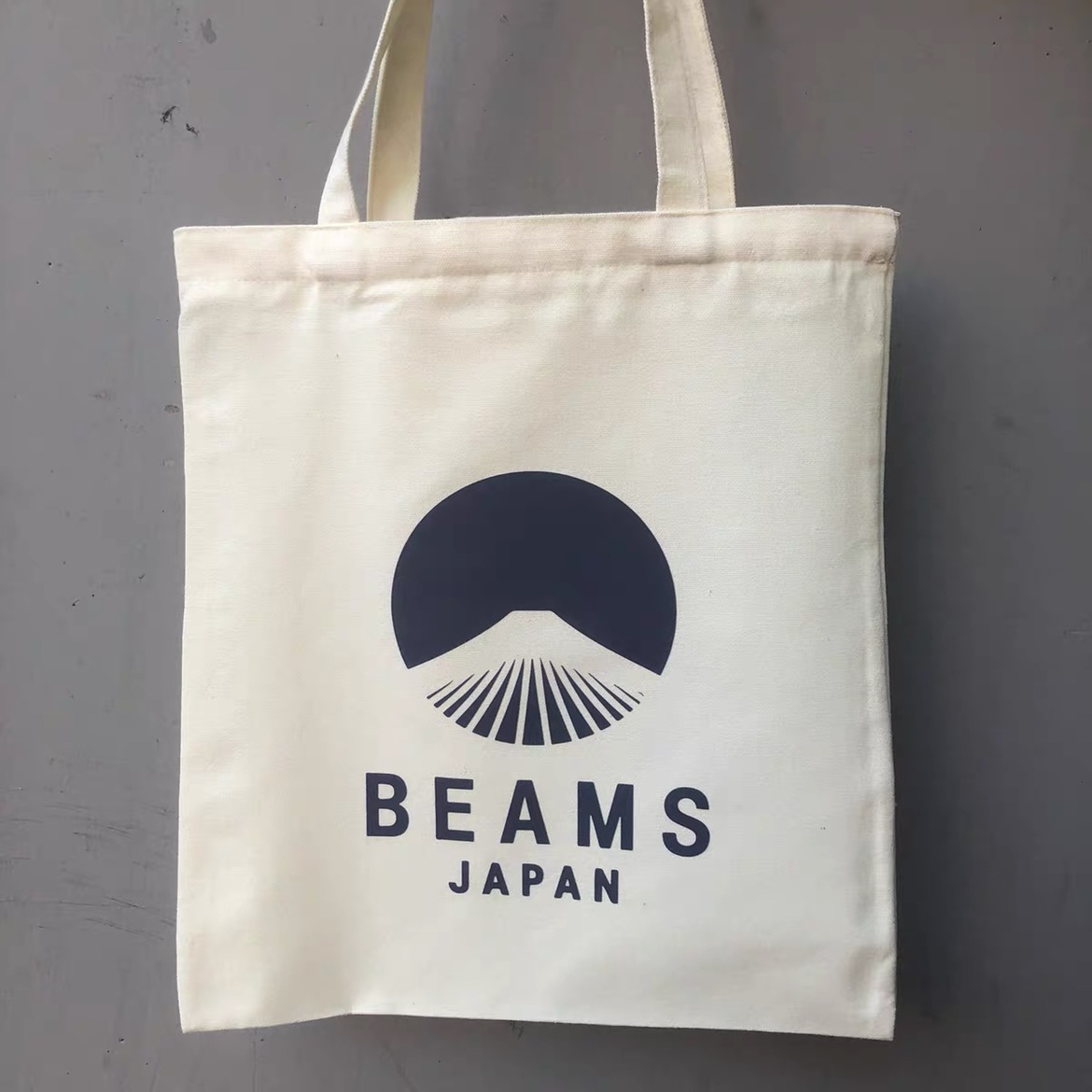 BEAMS JAPAN 2020SS富士山帆布包文艺青年手提帆布包单肩包 - 图3