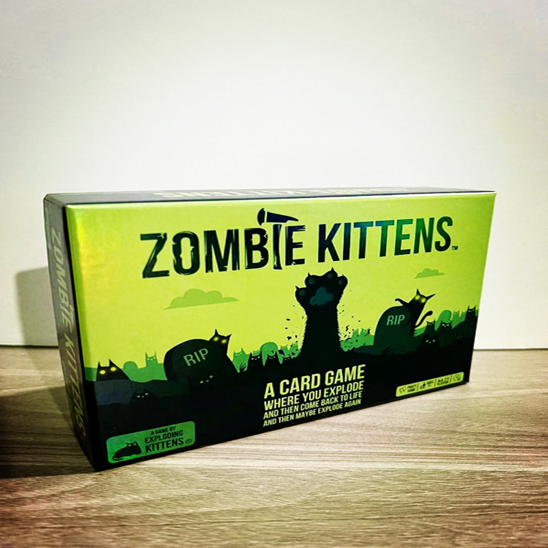 包邮Zombie Kittens英文僵尸猫家庭聚会亲子游戏卡片承认排队游戏-图3