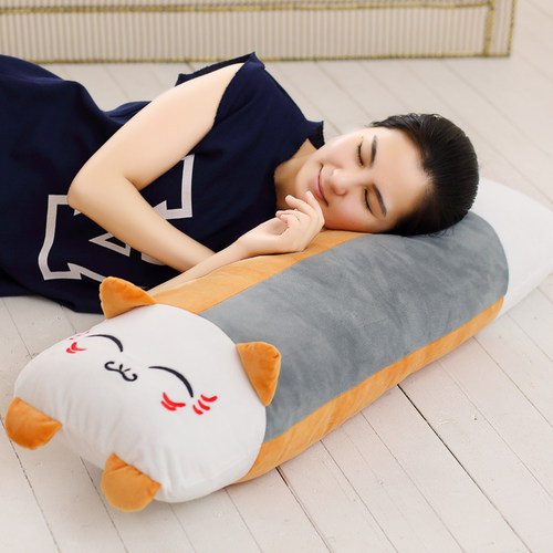 夏目友人帐猫咪老师长条抱枕毛绒玩具公仔睡觉双人枕头靠垫可拆洗 - 图2